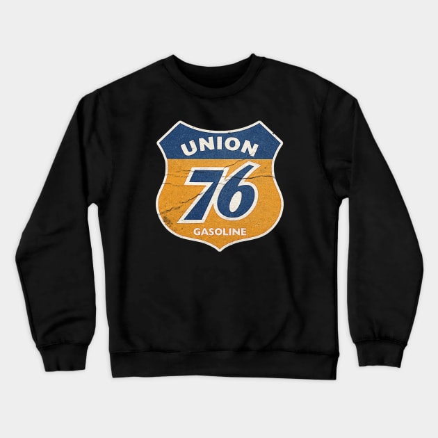 GASOLINE TEXTURE 76 UNION Crewneck Sweatshirt by susugantung99